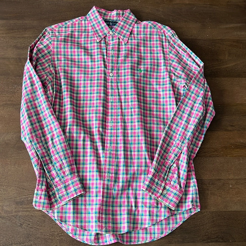 Ralph Lauren Button Down, M, worn once!